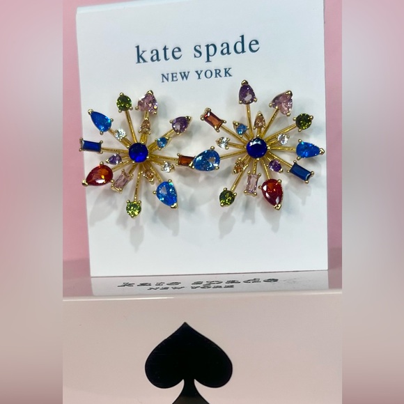 Kate Spade ♠️ FireWork Floral Earrings-Large - Picture 3 of 8